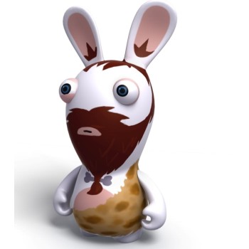 Raving Rabbids Travel in Time Caveman Rabbid PVC figure